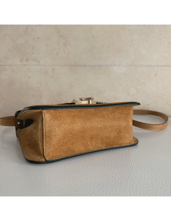 Borsa Piccola A Tracolla Rockstud In Suede VALENTINO