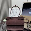 Borsa a mano Prada Bonnie medium in pelle scamosciata PRADA