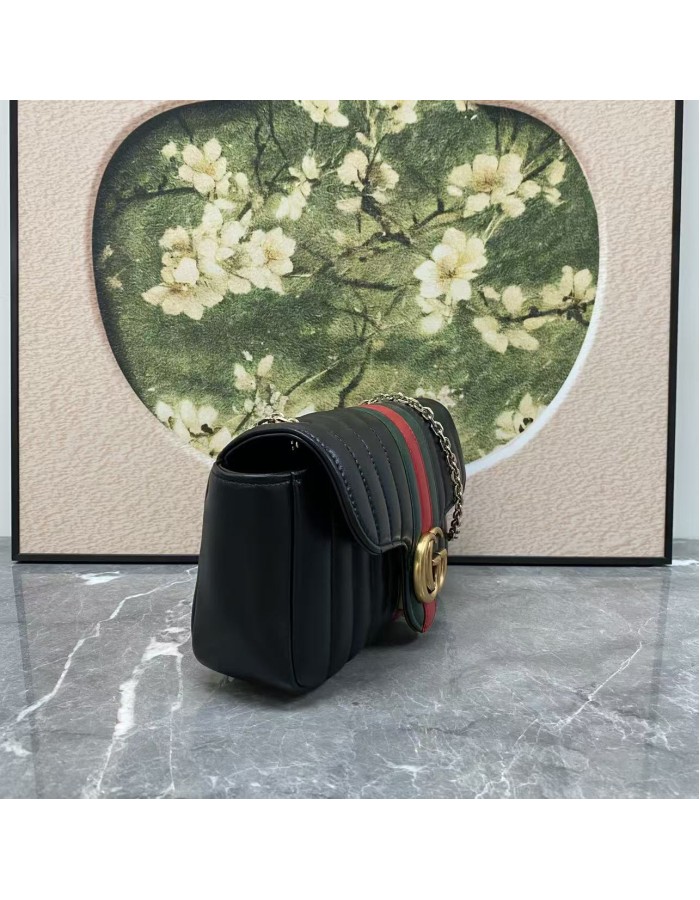 Borsa a spalla piccola Jetset GG Marmont GUCCI