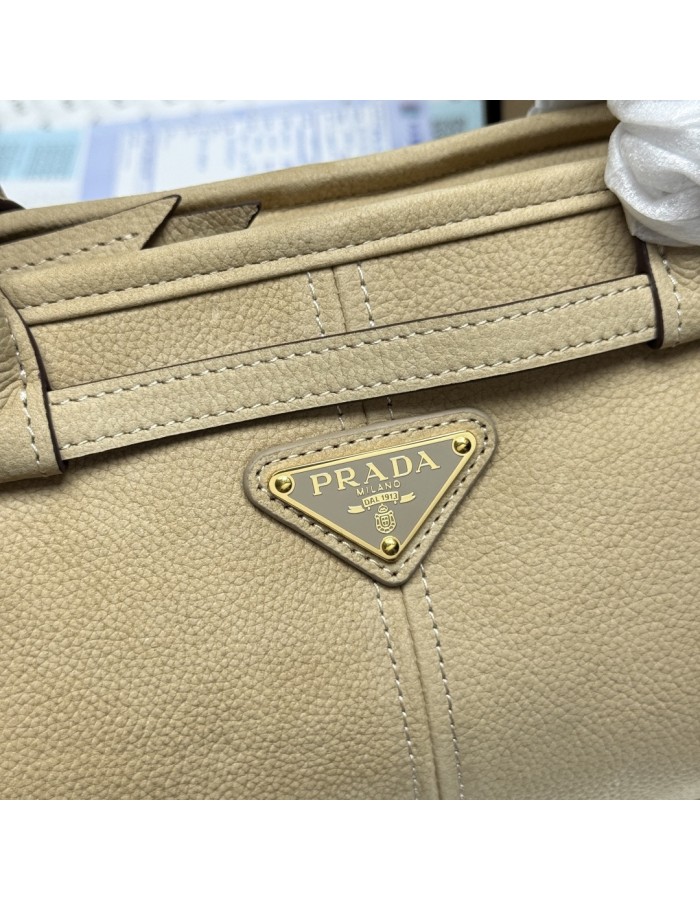 Borsa a mano Prada Bonnie medium in pelle nabuk PRADA