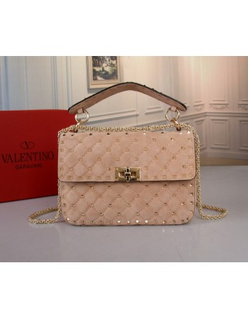 Borsa Media Rockstud Spike In Suede VALENTINO