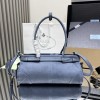 Borsa a mano Prada Bonnie medium in pelle nabuk PRADA