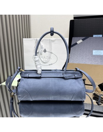 Borsa a mano Prada Bonnie medium in pelle nabuk PRADA