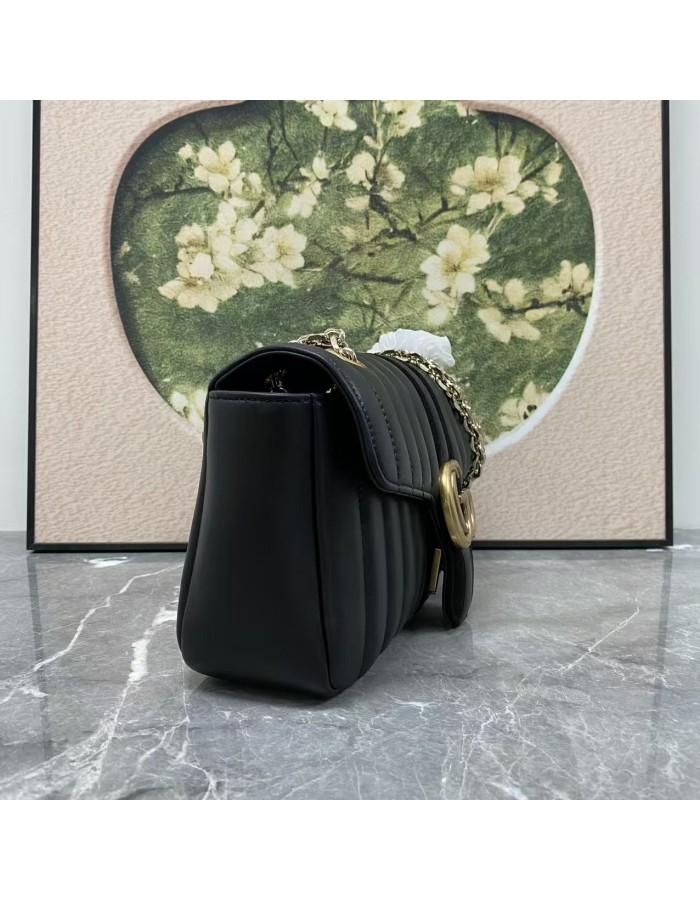 Borsa a spalla Jetset GG Marmont misura media GUCCI