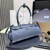 Borsa a mano Prada Bonnie medium in pelle nabuk PRADA
