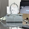 Borsa a mano Prada Bonnie medium in pelle scamosciata PRADA