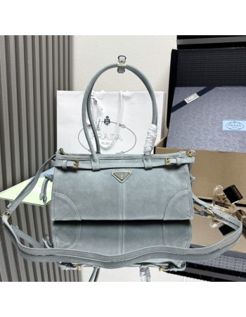Borsa a mano Prada Bonnie medium in pelle scamosciata PRADA