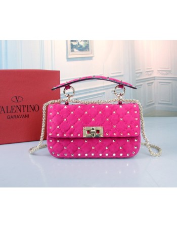 Borsa Piccola Rockstud Spike In Suede VALENTINO