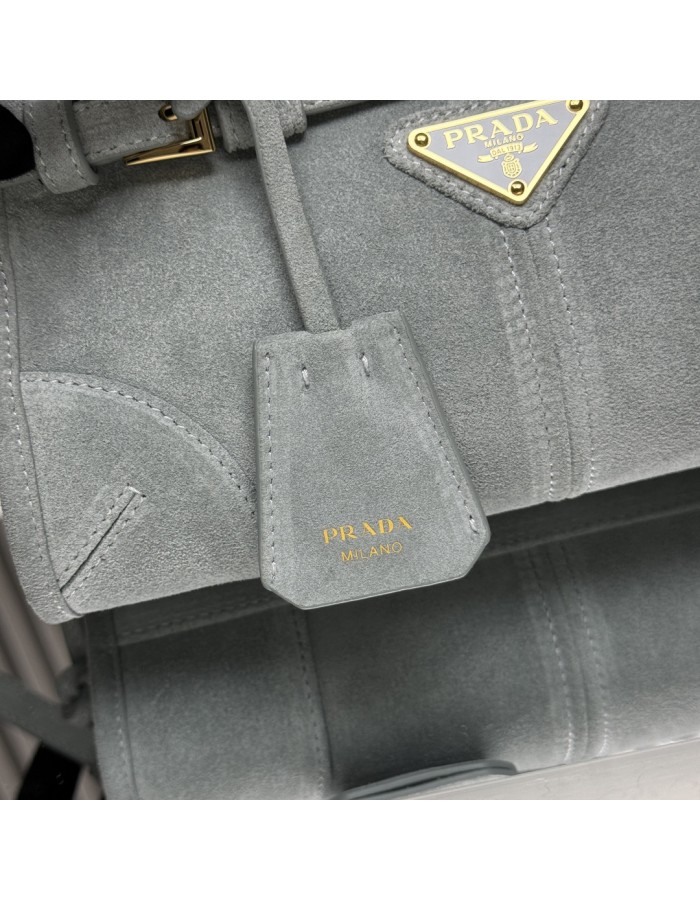 Borsa a mano Prada Bonnie mini in pelle scamosciata PRADA