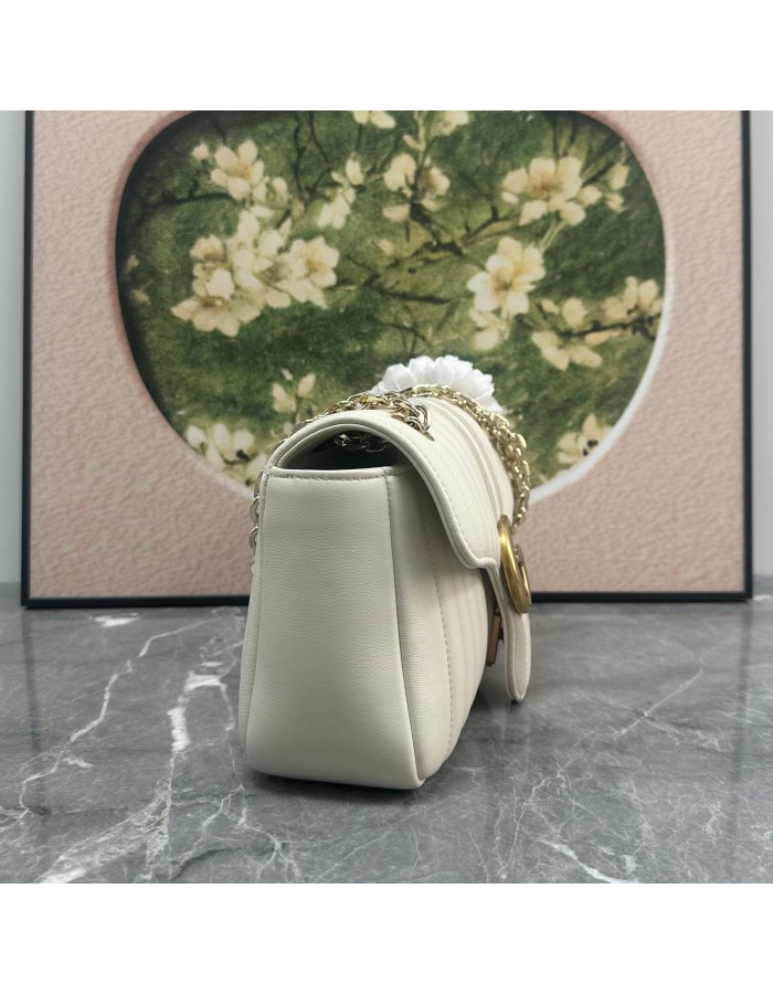Borsa a spalla Jetset GG Marmont misura media GUCCI