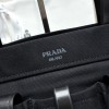 Borsa shopping Prada Route large in canvas e pelle PRADA