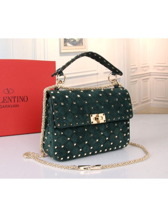 Borsa Media Rockstud Spike In Suede VALENTINO