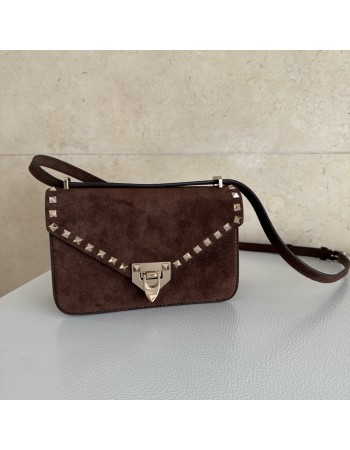 Borsa Piccola A Tracolla Rockstud In Suede VALENTINO