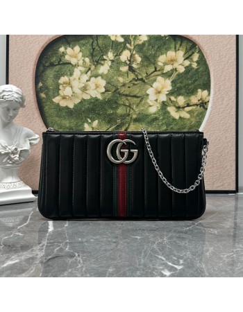 Pouch GG Marmont con cinturino GUCCI