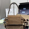 Borsa a spalla Prada Explore medium in pelle scamosciata PRADA