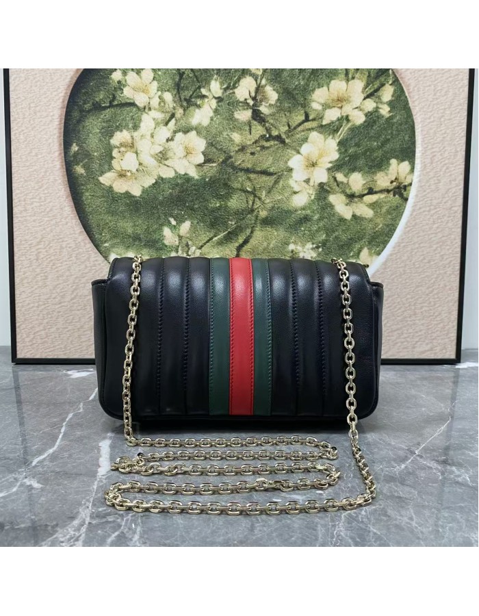 Borsa a spalla piccola Jetset GG Marmont GUCCI
