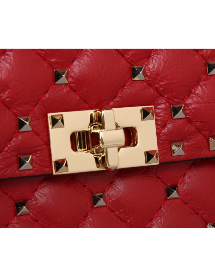 Borsa Media Rockstud Spike In Capretto VALENTINO