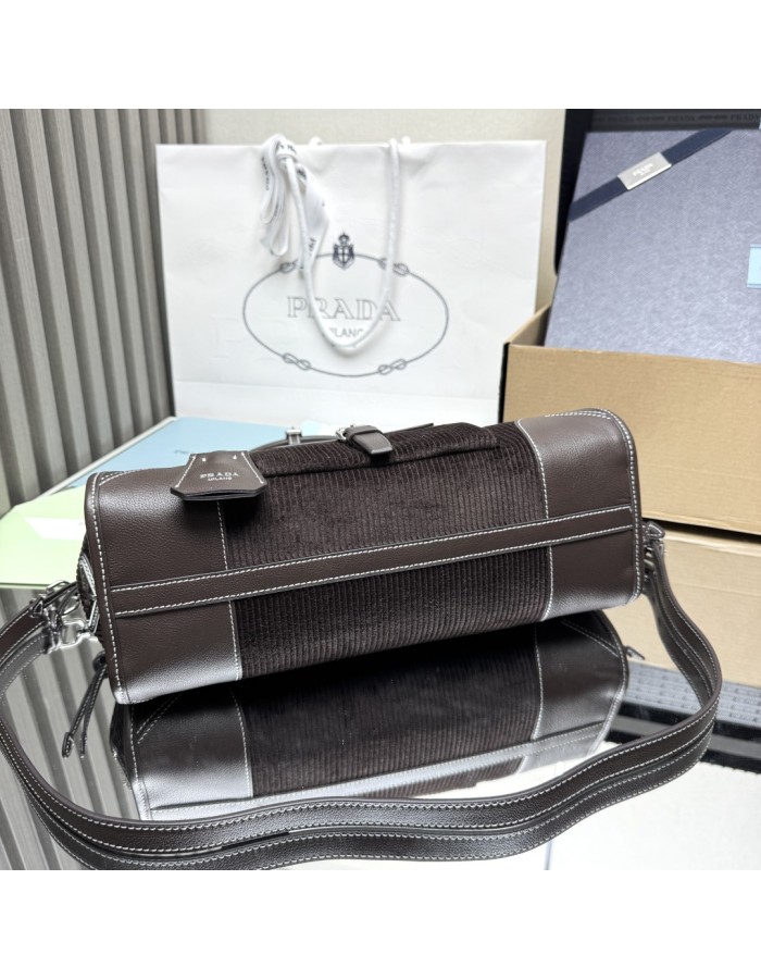 Borsa a mano Prada Bonnie medium in velluto PRADA
