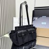 Borsa shopping Prada Route large in canvas e pelle PRADA
