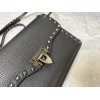 Borsa Piccola A Tracolla Rockstud In Vitello Granato VALENTINO