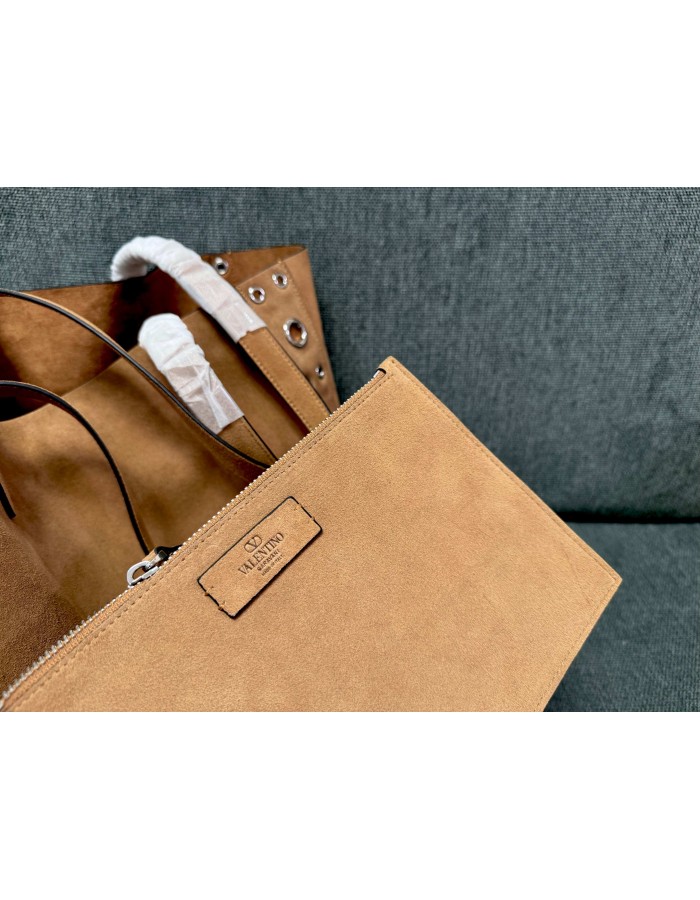 Borsa Shopping Media Nellcôte In Suede VALENTINO