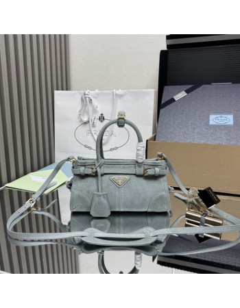 Borsa a mano Prada Bonnie mini in pelle scamosciata PRADA