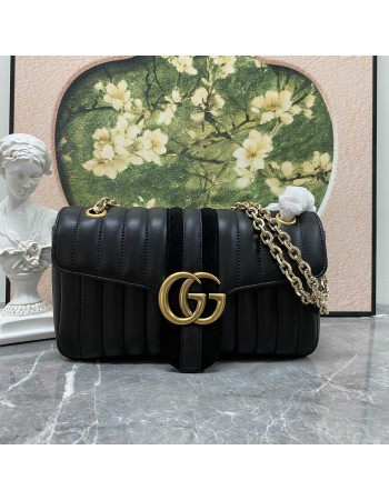 Borsa a spalla Jetset GG Marmont misura media GUCCI