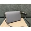 Borsa Piccola A Tracolla Rockstud In Vitello Granato VALENTINO