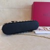 Mini Borsa Shopping Rockstud In Vitello Granato VALENTINO