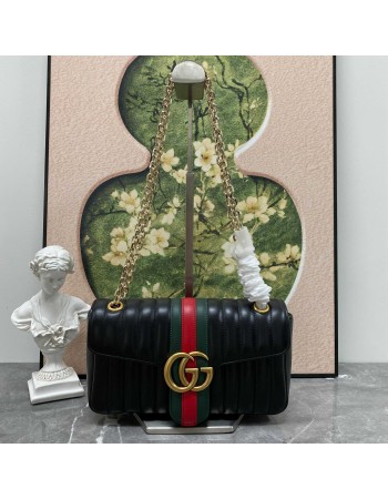 Borsa a spalla Jetset GG Marmont misura media GUCCI