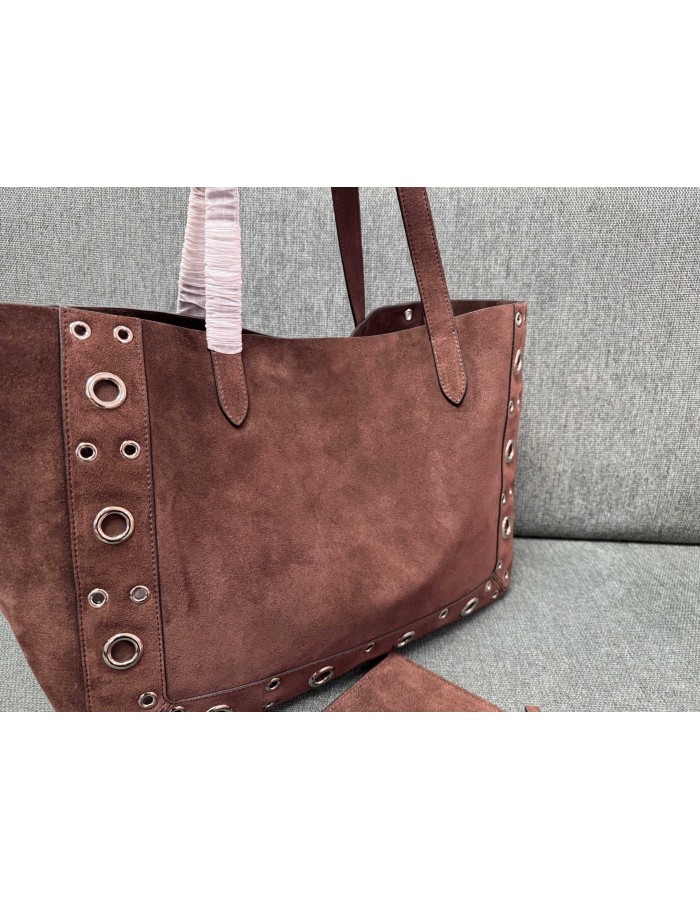 Borsa Shopping Media Nellcôte In Suede VALENTINO