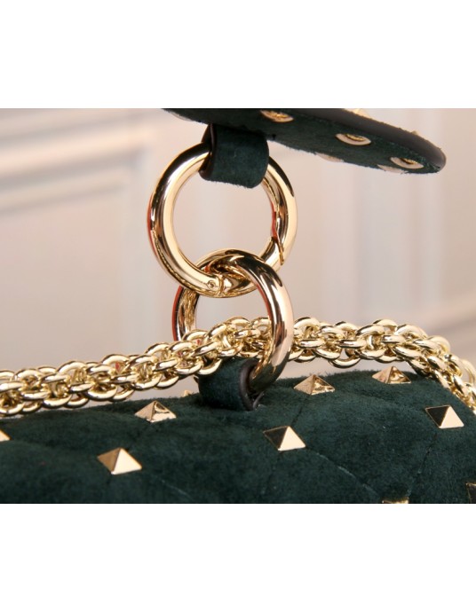 Borsa Piccola Rockstud Spike In Suede VALENTINO