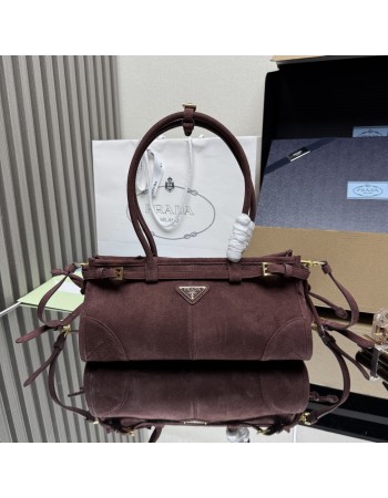 Borsa a mano Prada Bonnie medium in pelle scamosciata PRADA