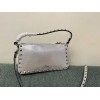Borsa Piccola A Tracolla Rockstud In Vitello Laminato VALENTINO