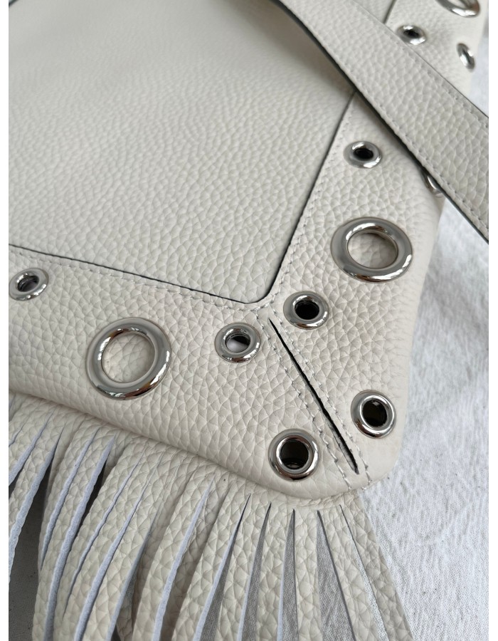 Borsa A Spalla Nellcôte In Pelle Con Frange VALENTINO