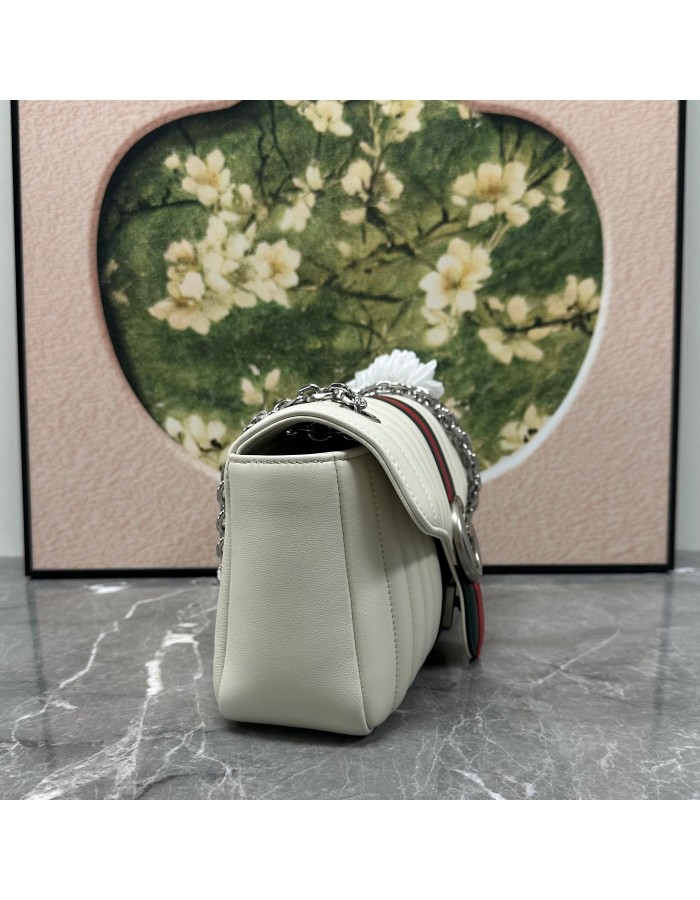 Borsa a spalla Jetset GG Marmont misura media GUCCI