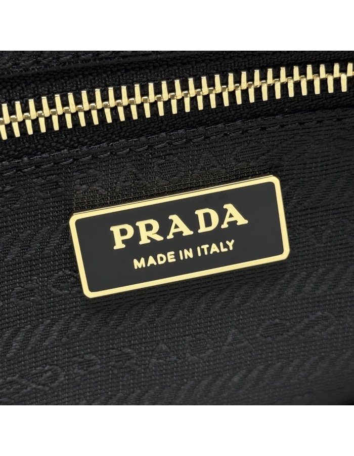 Borsa a mano Prada Bonnie large in pelle scamosciata PRADA