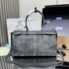 Borsa a mano Prada Bonnie large in pelle scamosciata PRADA