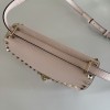 Borsa Piccola A Tracolla Rockstud In Vitello Granato VALENTINO