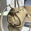 Borsa a mano Prada Bonnie medium in pelle nabuk PRADA