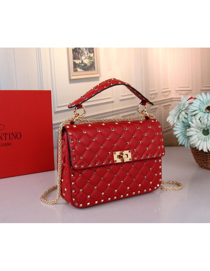 Borsa Media Rockstud Spike In Nappa VALENTINO