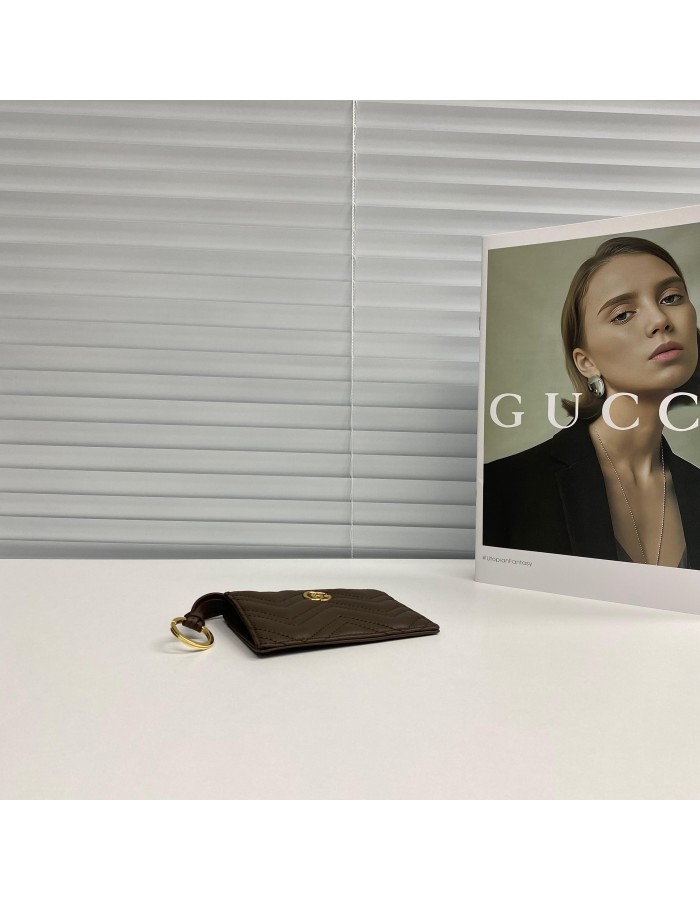 Portachiavi GG Marmont con cerniera GUCCI
