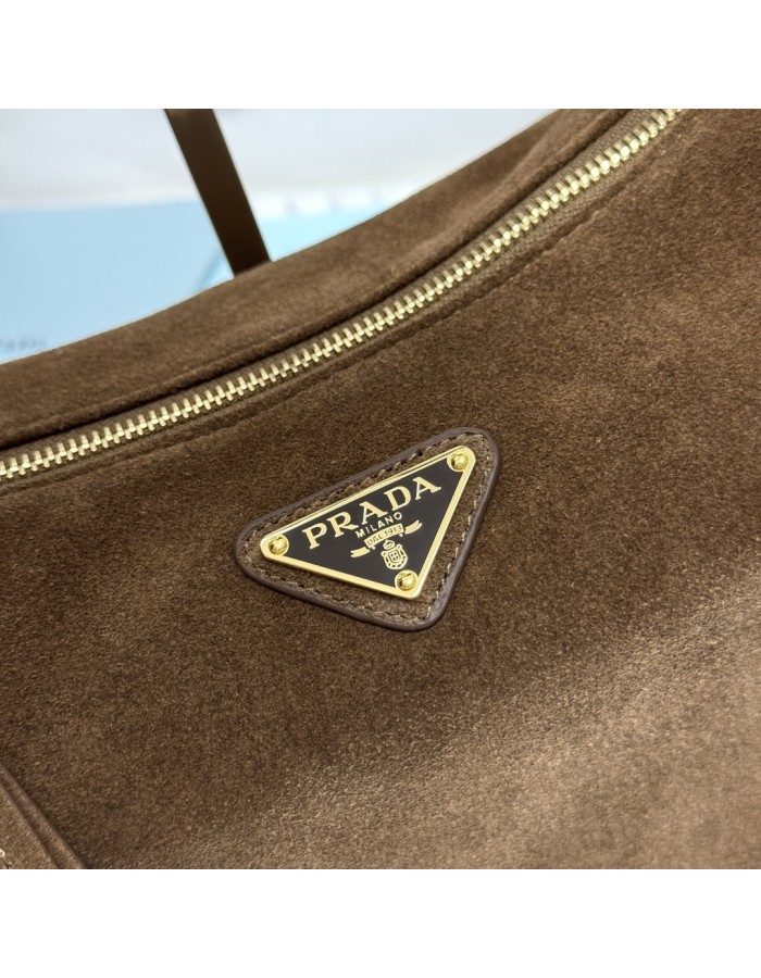 Borsa Prada Explore large in pelle scamosciata PRADA