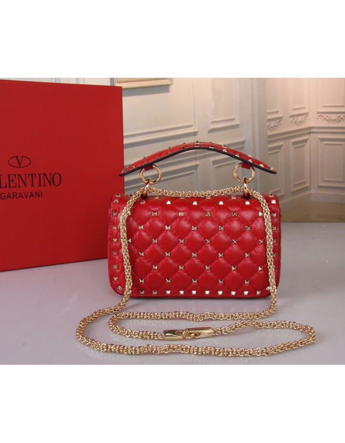 Borsa Piccola Rockstud Spike In Capretto VALENTINO