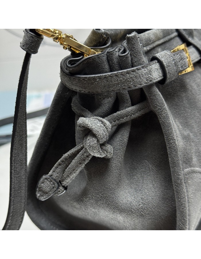 Borsa a mano Prada Bonnie medium in pelle scamosciata PRADA