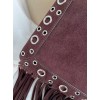 Borsa A Spalla Piccola  Nellcôte In Suede Con Frange VALENTINO