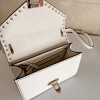 Borsa Piccola A Tracolla Rockstud In Vitello Granato VALENTINO