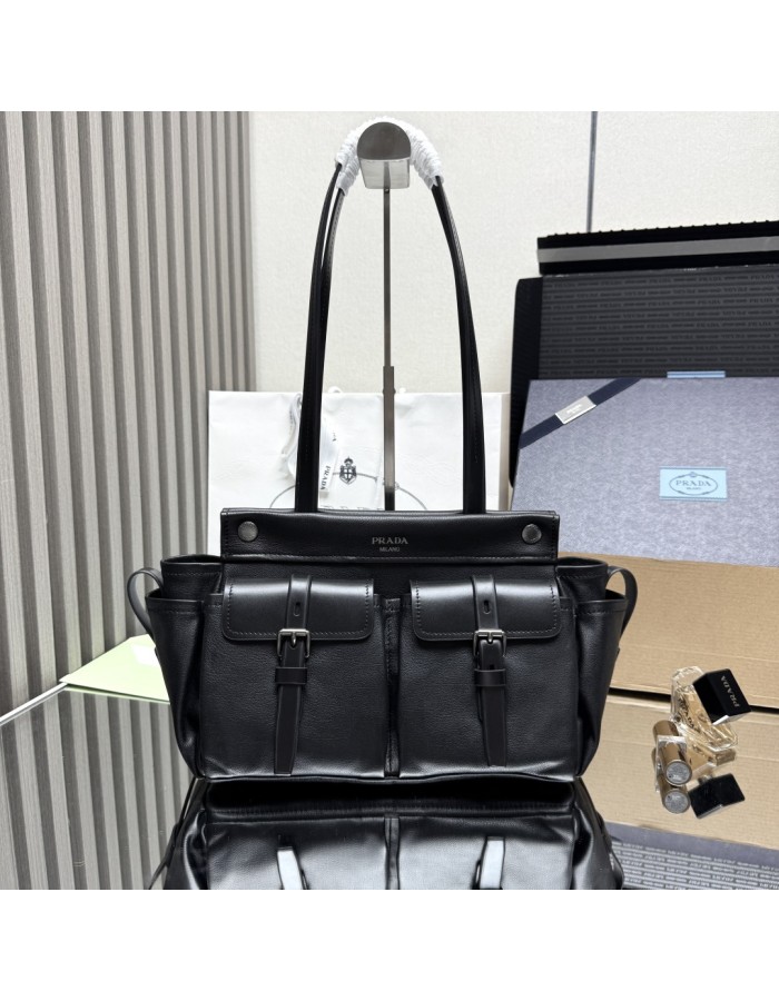 Borsa shopping Prada Route medium in pelle PRADA