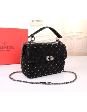 Borsa Media Rockstud Spike In Suede VALENTINO
