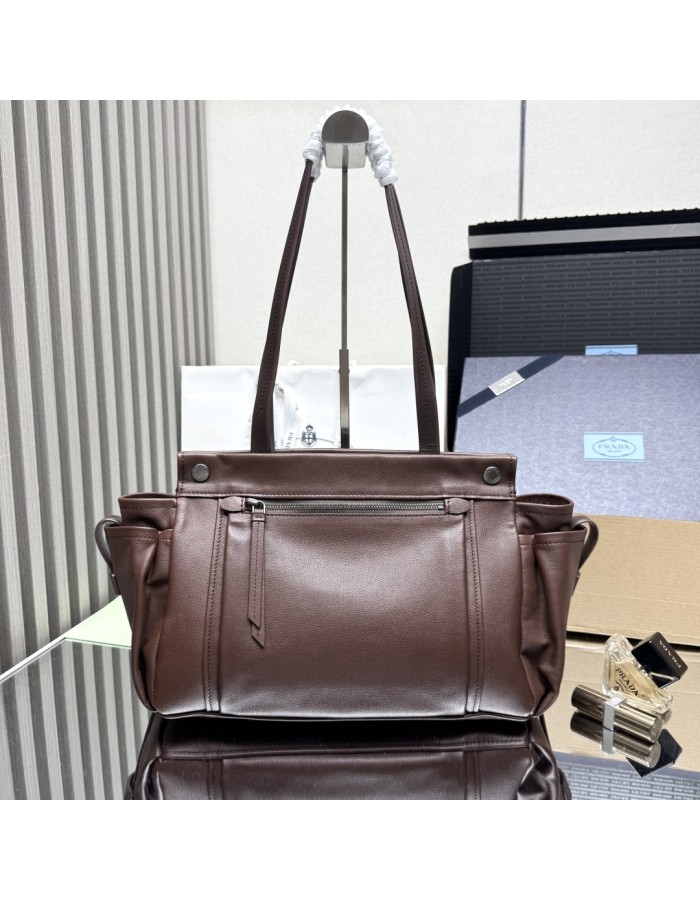 Borsa shopping Prada Route large in pelle PRADA